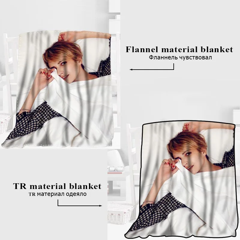 New Arrival Emma Roberts Blankets 3D Printing Soft Blanket Throw On Home/Sofa/Bedding Portable Adult Travel Cover Blanket
New Arrival Emma Roberts Blankets 3D Printing Soft Blanket Throw On Home/Sofa/Bedding Portable Adult Travel Cover Blanket
