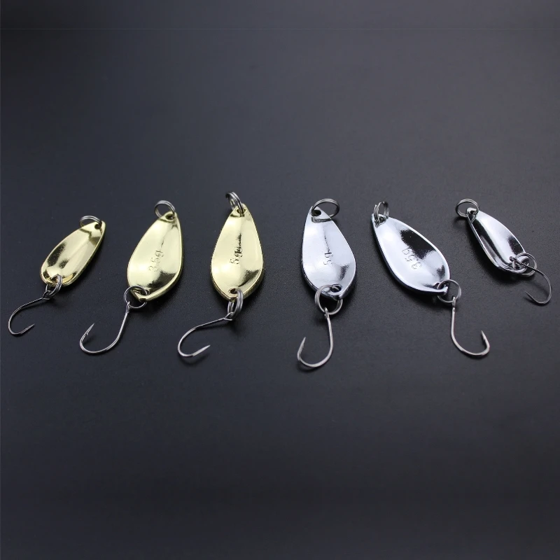 small metal hard fishing lures artificial bait 6pcs/lot 1.5g/3.5g/5g fishing spoon paillette baitcasting accessories single hook
small metal hard fishing lures artificial bait 6pcs/lot 1.5g/3.5g/5g fishing spoon paillette baitcasting accessories single hook