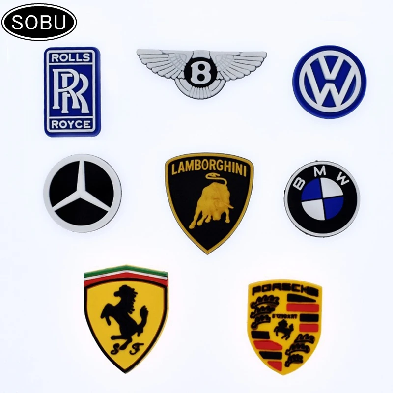 1pc PVC Cars Logo Shoe Charms Shoe accessories Shoe decoration Shoe Buckles Accessories Fit Bands Bracelets Croc JIBZ G503
1pc PVC Cars Logo Shoe Charms Shoe accessories Shoe decoration Shoe Buckles Accessories Fit Bands Bracelets Croc JIBZ G503