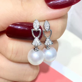 Shining 925 Sterling Silver Earrings Findings Stud Earrings Settings Mountings Parts Mounts for Pearl Jade Corals Stones Beads
Shining 925 Sterling Silver Earrings Findings Stud Earrings Settings Mountings Parts Mounts for Pearl Jade Corals Stones Beads