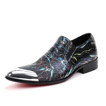 Brand Designer Dress Shoes Men Luxury Fashion Printed Flats Genuine Leather Slip On Oxfords Plus Size Wedding and Party Shoes
Brand Designer Dress Shoes Men Luxury Fashion Printed Flats Genuine Leather Slip On Oxfords Plus Size Wedding and Party Shoes