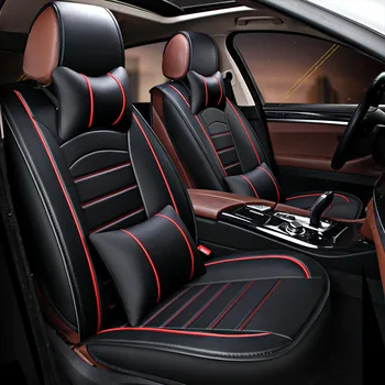Auto Seat Cushion Cover Set Universal Fit Front and Rear Seat Protector PU Leather Lumbar Support Car Styling Automotive Cover
Auto Seat Cushion Cover Set Universal Fit Front and Rear Seat Protector PU Leather Lumbar Support Car Styling Automotive Cover