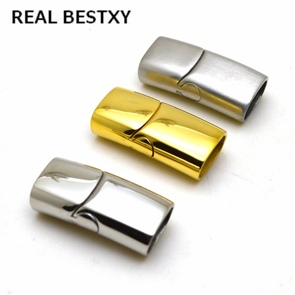 REAL BESTXY Custom Logo 5pc/lot hole size: 12.3*6.3mm 316l Stainless Steel Big Hole Size Oblate Magnet Clasp Bracelet DIY
REAL BESTXY Custom Logo 5pc/lot hole size: 12.3*6.3mm 316l Stainless Steel Big Hole Size Oblate Magnet Clasp Bracelet DIY