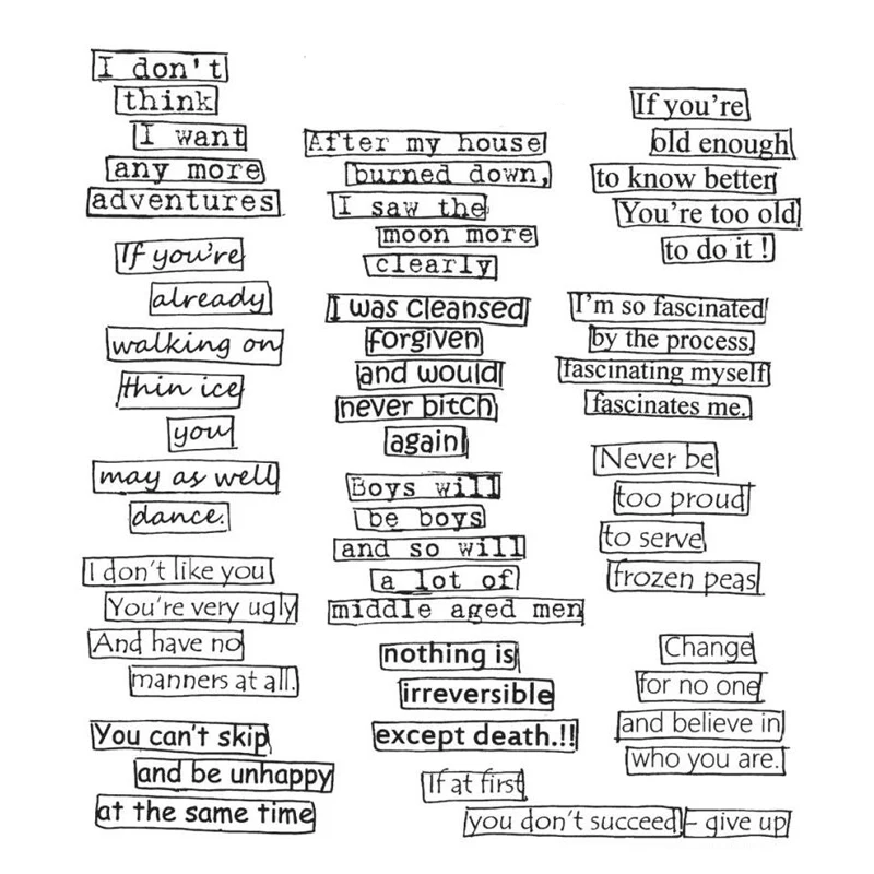 VYUTXA Say What You Mean Clear Stamps Scrapbook Paper Craft Clear stamp scrapbooking
VYUTXA Say What You Mean Clear Stamps Scrapbook Paper Craft Clear stamp scrapbooking