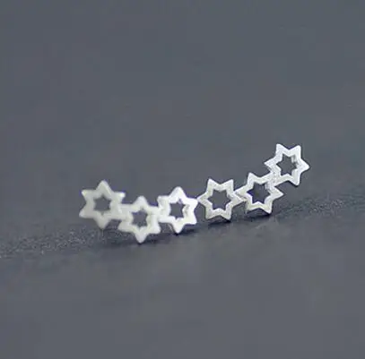 925 Sterling Silver Jewelry Three Hollow Stars Stud Earrings For Women Hot Sale Brincos Bijoux Earings Fashion Jewelry
925 Sterling Silver Jewelry Three Hollow Stars Stud Earrings For Women Hot Sale Brincos Bijoux Earings Fashion Jewelry