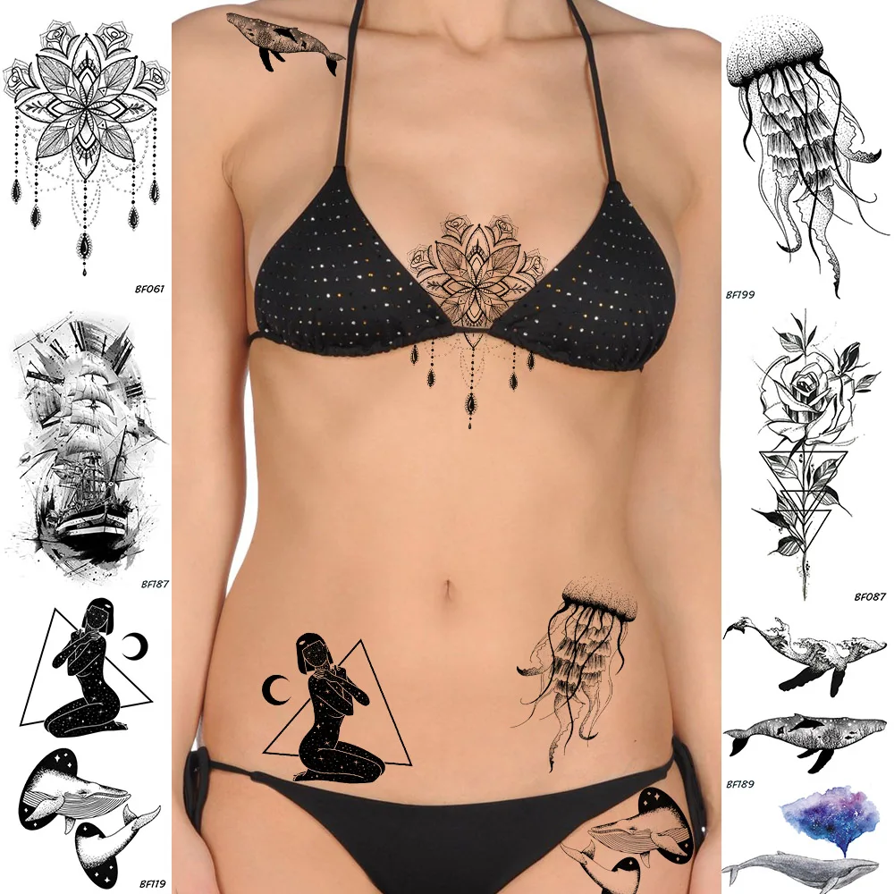 Black Henna Tattoo Flower Galaxy Temporary Triangle Sexy Tattoo Whale Waterproof Black Body Art Arm Fake Jewelry Tatoos Stickers
Black Henna Tattoo Flower Galaxy Temporary Triangle Sexy Tattoo Whale Waterproof Black Body Art Arm Fake Jewelry Tatoos Stickers