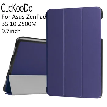 

CucKooDo 200Pcs/lot Flip Cover for Zenpad 3S 10 ,PU Leather Stand Smart Case for Asus ZenPad 3S 10 9.7-inch Z500M Android Tablet