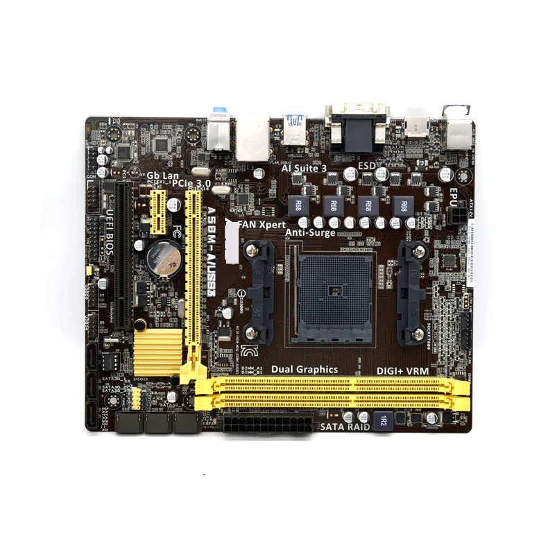 For ASUS a58m-a /USB3 FM2/FM2+A58 motherboard DDR3 supports X4 860 8760k upports X4 860 8760k Original Used motherboard
For ASUS a58m-a /USB3 FM2/FM2+A58 motherboard DDR3 supports X4 860 8760k upports X4 860 8760k Original Used motherboard