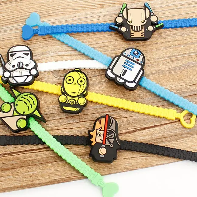 50Pcs mix cartoon color Star Wars mix children rubber hand bands silicone bracelets with party kids gifts
50Pcs mix cartoon color Star Wars mix children rubber hand bands silicone bracelets with party kids gifts