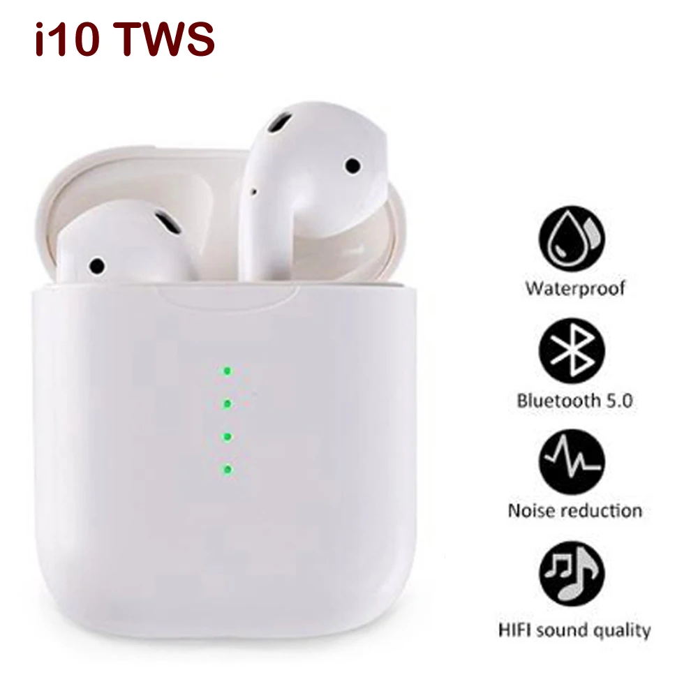 Real i10 TWS Double Mini Wireless Bluetooth touch Earphone Earbuds With Charging Box Mic for all cellphone
Real i10 TWS Double Mini Wireless Bluetooth touch Earphone Earbuds With Charging Box Mic for all cellphone