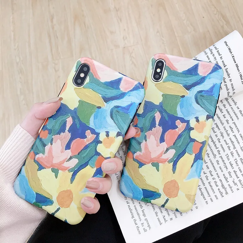 Vintage Art oil painting flowers phone cases For iphone7 case matte Soft TPU back cover For iphone 6 6s 7 8 plus XS Max XR XS
Vintage Art oil painting flowers phone cases For iphone7 case matte Soft TPU back cover For iphone 6 6s 7 8 plus XS Max XR XS