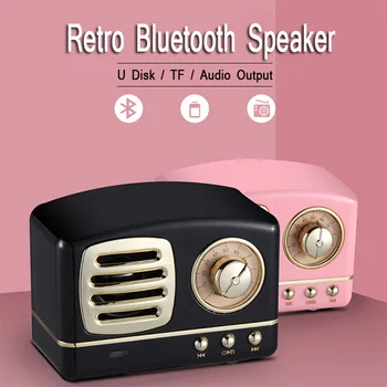 Bluetooth Vintage Speaker Mini Bluetooth Speaker Nostalgic Heavy Bass 3D Stereo Surround HiFi Sound Effects TF USB AUX
Bluetooth Vintage Speaker Mini Bluetooth Speaker Nostalgic Heavy Bass 3D Stereo Surround HiFi Sound Effects TF USB AUX