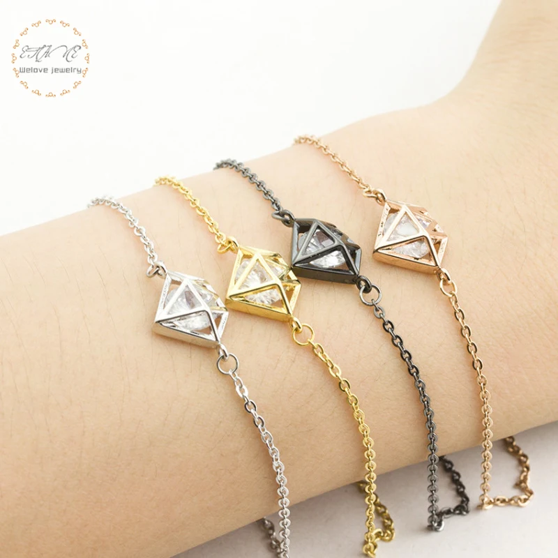 Geometric Black Gun CZ Diamonds Bracelets For Women Aromatherapy Diffuser Charm Stainless Steel Chain BFF Jewelry Diamante 2019
Geometric Black Gun CZ Diamonds Bracelets For Women Aromatherapy Diffuser Charm Stainless Steel Chain BFF Jewelry Diamante 2019