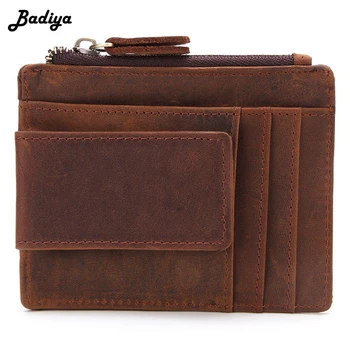 Vintage Genuine Leather Wallet Crazy Horse Purse Coin Pocket Zipper Short Credit Card Holder Wallets
Vintage Genuine Leather Wallet Crazy Horse Purse Coin Pocket Zipper Short Credit Card Holder Wallets