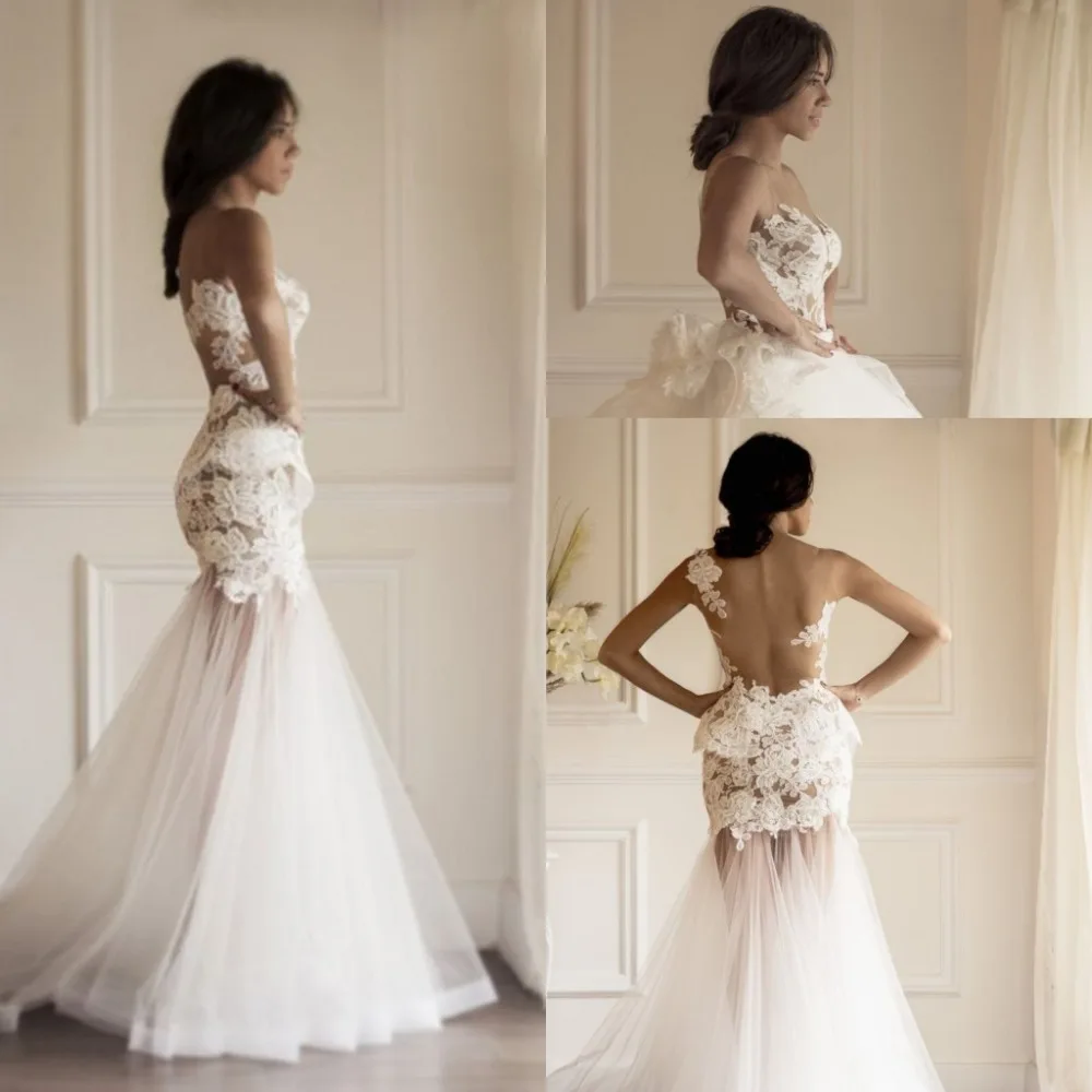 Elegant Detachable Skirt Wedding Dresses Lace vestido de noiva de renda Backless Long Bridal Gowns 2016
Elegant Detachable Skirt Wedding Dresses Lace vestido de noiva de renda Backless Long Bridal Gowns 2016