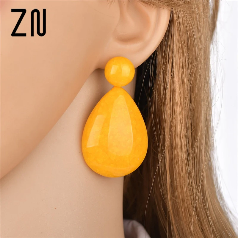 ZN Earings Fashion Jewelry Resin Earrings Vintage Drop-shaped Trendy Earrings For Women Best Gift
ZN Earings Fashion Jewelry Resin Earrings Vintage Drop-shaped Trendy Earrings For Women Best Gift