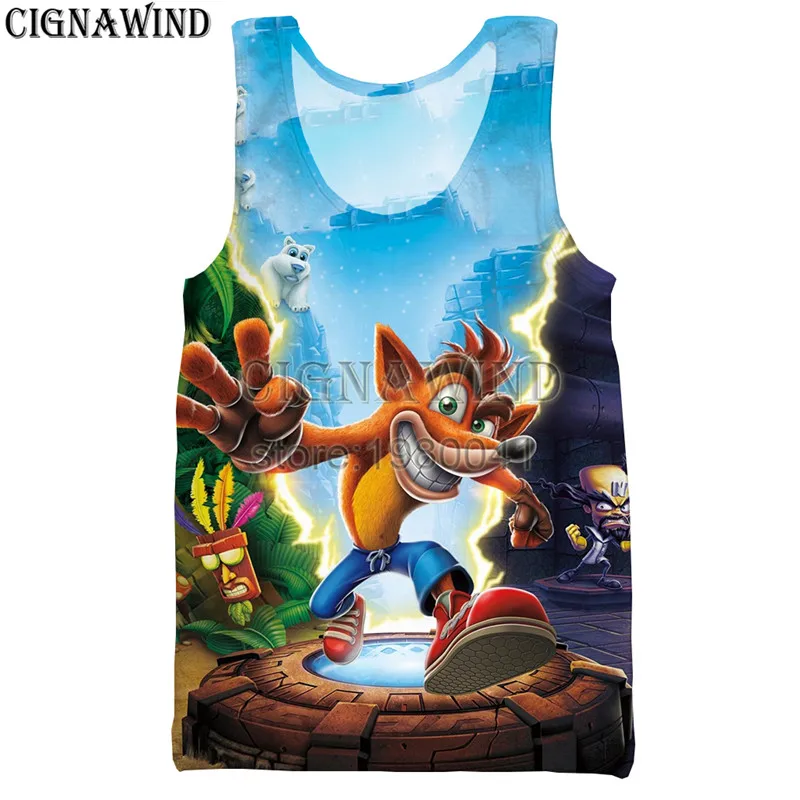 New Fashion Men women Tank Tops Funny game Printed 3d Crash Bandicoot 4 harajuku unisex vests Casual tank tops
New Fashion Men women Tank Tops Funny game Printed 3d Crash Bandicoot 4 harajuku unisex vests Casual tank tops