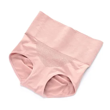 

Women Seamless Briefs High Waist Hips Enhancer Honeycomb Design Warm Uterus Underwear Butt Lifter Panties Buttock Lifting Cotton