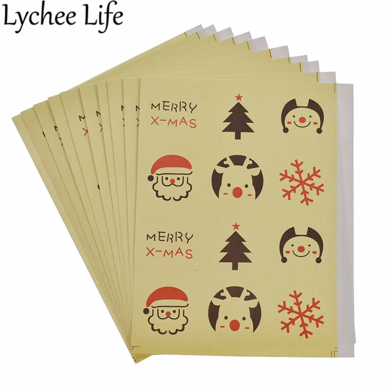Lychee 120pcs Christmas Sticker Cute Father Christmas Letter Printed Stickers DIY Handmade Scrapbook Stamp Accessories
Lychee 120pcs Christmas Sticker Cute Father Christmas Letter Printed Stickers DIY Handmade Scrapbook Stamp Accessories