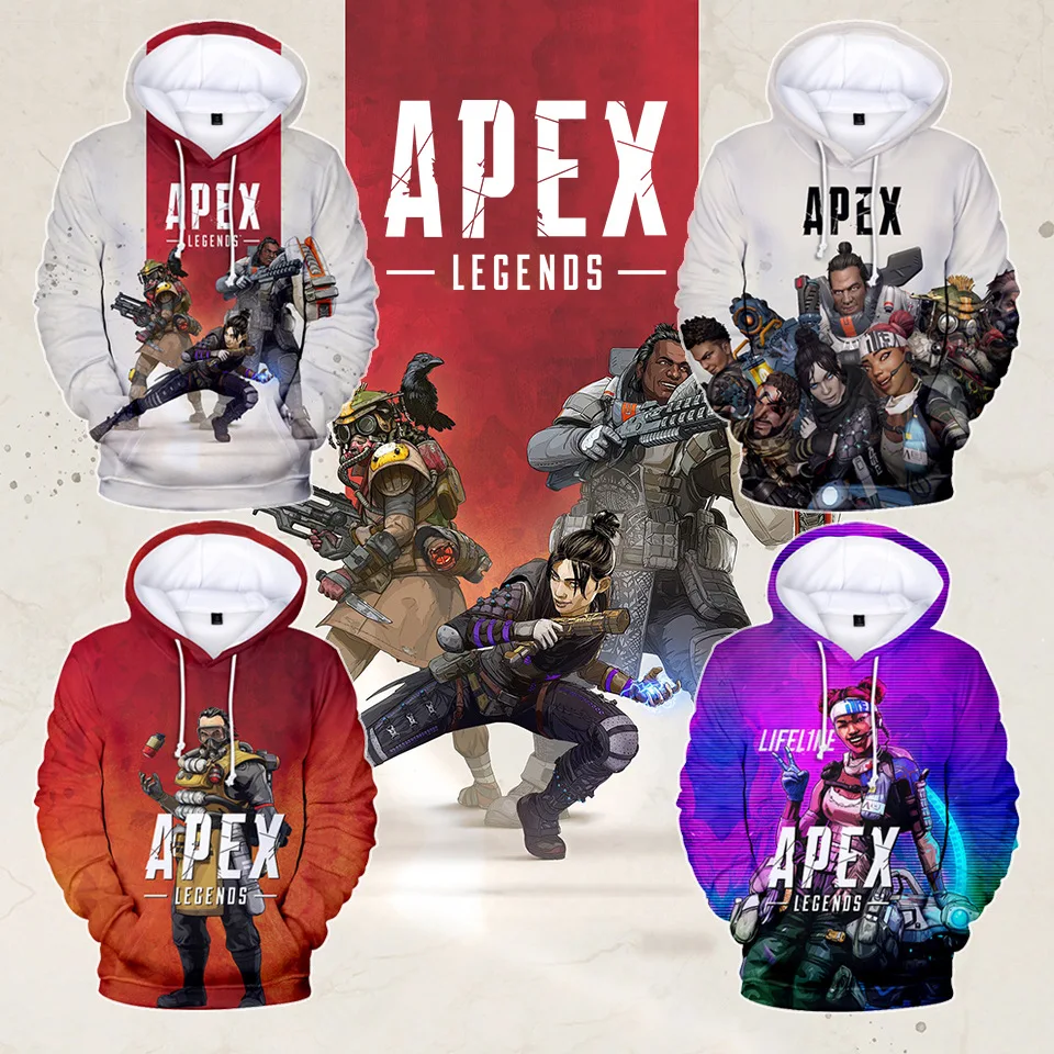 Hot Apex Legends Hoodies Sweatershirt 3D Printing Apex Full Sleeve Hooded Autumn Spring SportSweater Oversize for Boys and Girls
Hot Apex Legends Hoodies Sweatershirt 3D Printing Apex Full Sleeve Hooded Autumn Spring SportSweater Oversize for Boys and Girls