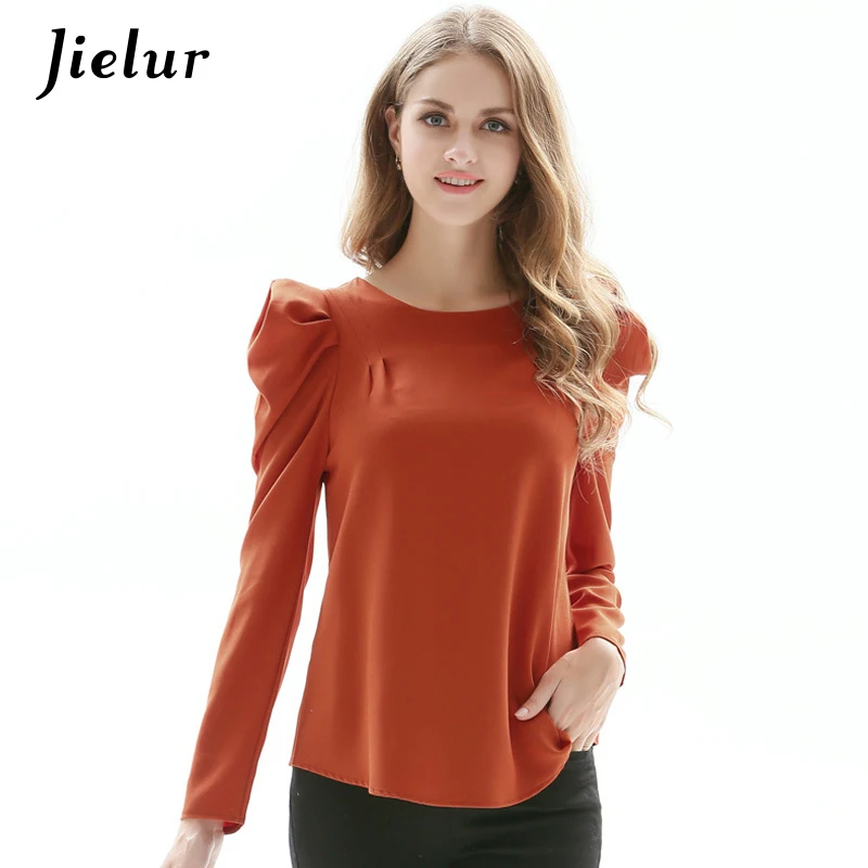 Jielur Europe Fashion Women's T-shirts Spring Fall Puff Sleeve Zipper Slim Female T-shirt Simple Leisure Black Ladies Top S-XL
Jielur Europe Fashion Women's T-shirts Spring Fall Puff Sleeve Zipper Slim Female T-shirt Simple Leisure Black Ladies Top S-XL