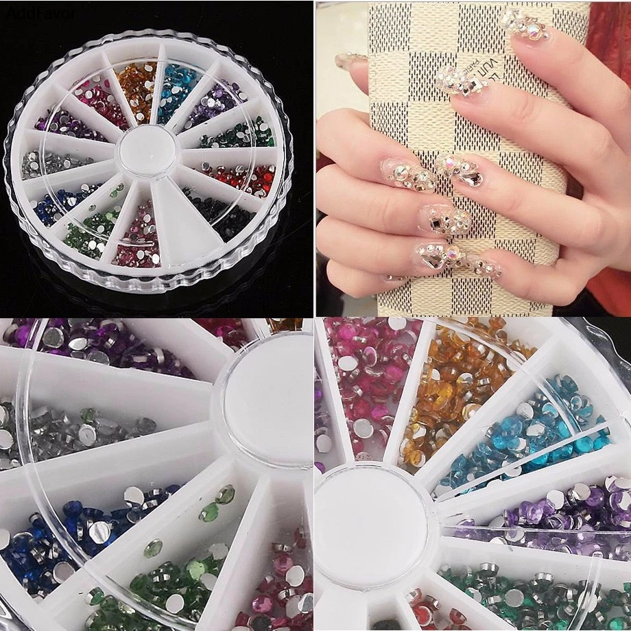 AddFavor 1 Pack Nail Art Design Rhinestones 3D Nail Art Tips Gems Crystal Glitter Sharp End Rhinestone DIY Nail Decoration Wheel
AddFavor 1 Pack Nail Art Design Rhinestones 3D Nail Art Tips Gems Crystal Glitter Sharp End Rhinestone DIY Nail Decoration Wheel