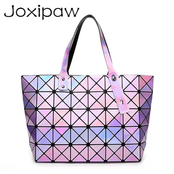 Laser Women handbag Dazzle Color Plaid Tote Casual Bags Female Fashion Fold Over Handbags Lady Sequins Mirror Saser Bag
Laser Women handbag Dazzle Color Plaid Tote Casual Bags Female Fashion Fold Over Handbags Lady Sequins Mirror Saser Bag