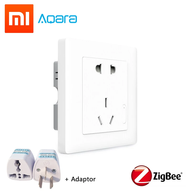 Xiaomi Aqara Smart Wall Socket Zigbee Outlet 100-250V AC 10A 2500W Electricity Statistics Timer Safety power protection Mi Home
Xiaomi Aqara Smart Wall Socket Zigbee Outlet 100-250V AC 10A 2500W Electricity Statistics Timer Safety power protection Mi Home