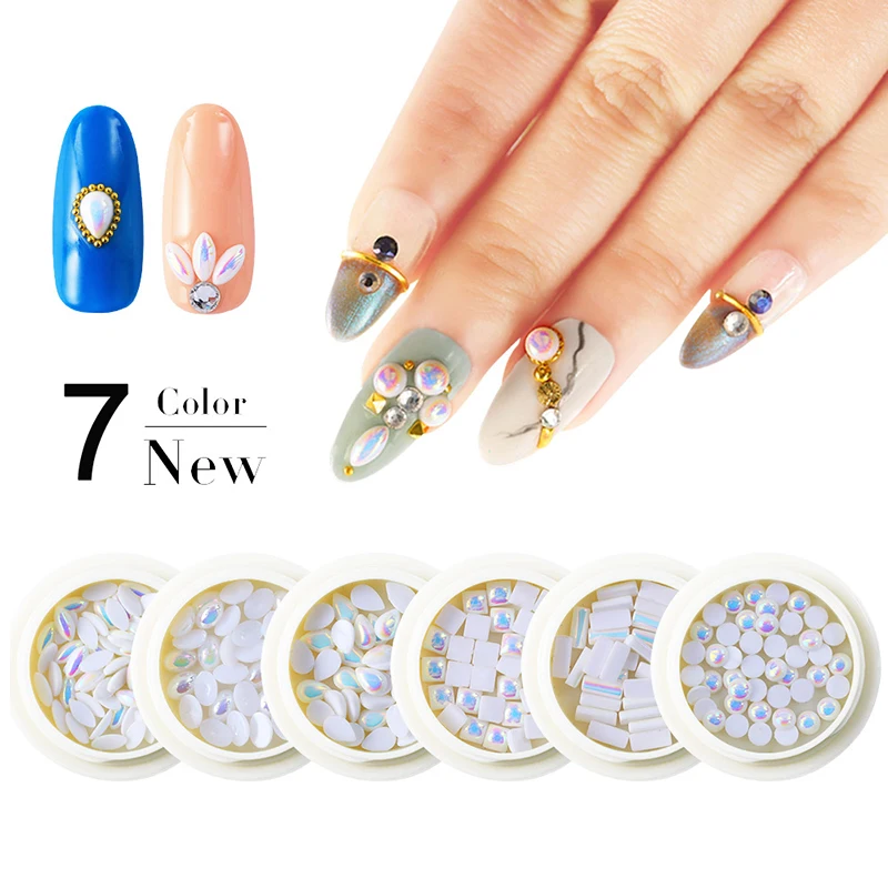 1 Box Round/Rectangle/Oval AB Pearls Nail Art Decorations Water Drops Flat-back 3D Charm Gems DIY Manicure Jewelry Accessories
1 Box Round/Rectangle/Oval AB Pearls Nail Art Decorations Water Drops Flat-back 3D Charm Gems DIY Manicure Jewelry Accessories