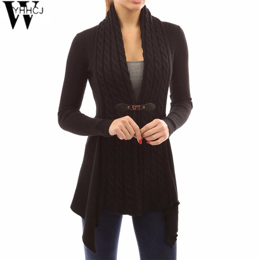 WYHHCJ 2018 новый осенне зимний свитер с v образным вырезом женские куртки черные