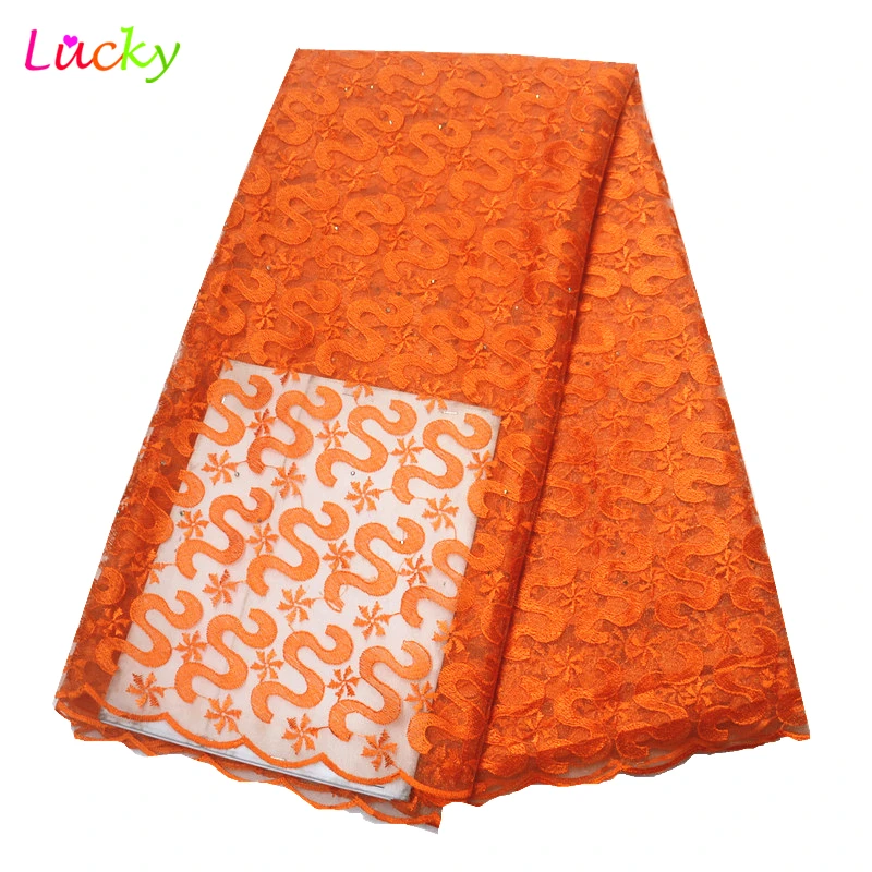 French Lace Fabric Orange African Lace Fabric 2019 High Quality Lace Embroidered Fabric for Wedding Dresses
French Lace Fabric Orange African Lace Fabric 2019 High Quality Lace Embroidered Fabric for Wedding Dresses