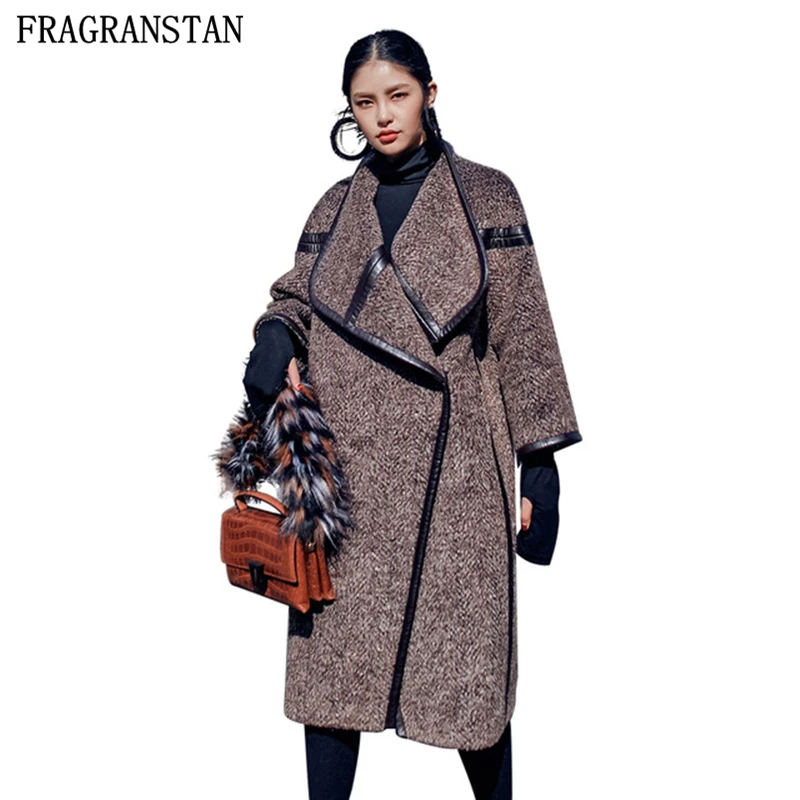 Women Winter New Vintage Spliced Cloak Woolen Coat Female Autumn Casual Plus Size Batwing Sleeve Wool Jacket Thick Warm Overcoat
Women Winter New Vintage Spliced Cloak Woolen Coat Female Autumn Casual Plus Size Batwing Sleeve Wool Jacket Thick Warm Overcoat