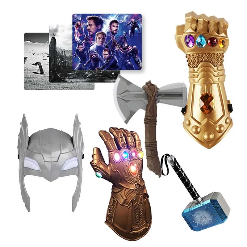Marvel Toys The Avengers Figure Superhero Thor Hammer Mask Hatchet Mouse Pad Action Figure Collectible Model Doll
Marvel Toys The Avengers Figure Superhero Thor Hammer Mask Hatchet Mouse Pad Action Figure Collectible Model Doll