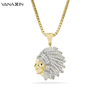 VANAXIN Punk Egyptian Headset Men Necklace Fashion Gold Color AAA Zircons Iced Out Micro Pave Stone Jewelry Gift Icy Necklaces
VANAXIN Punk Egyptian Headset Men Necklace Fashion Gold Color AAA Zircons Iced Out Micro Pave Stone Jewelry Gift Icy Necklaces