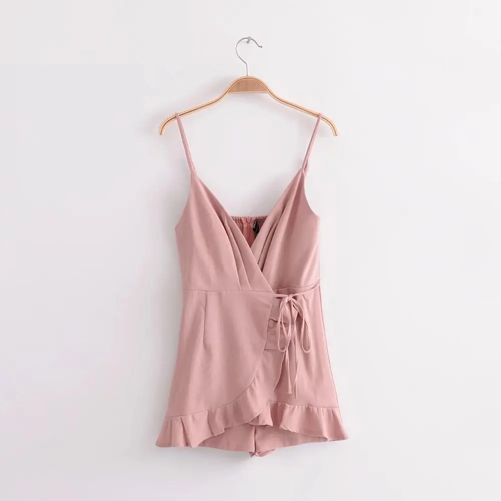 NiceMix New Solid Playsuits Women Strap Dress Back Zipper Lady Fashion Ruffles Waist Bandage Bodysuit Lounge Loose Teddies
NiceMix New Solid Playsuits Women Strap Dress Back Zipper Lady Fashion Ruffles Waist Bandage Bodysuit Lounge Loose Teddies