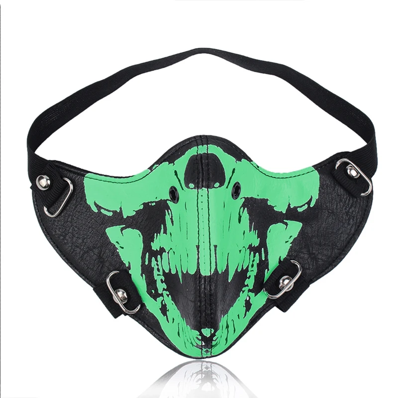 Fashion Motorcycle Punk Rock Men Face Mask Hip-hop Halloween Party PU Leather Mask Masquerade Cosplay Masks
Fashion Motorcycle Punk Rock Men Face Mask Hip-hop Halloween Party PU Leather Mask Masquerade Cosplay Masks