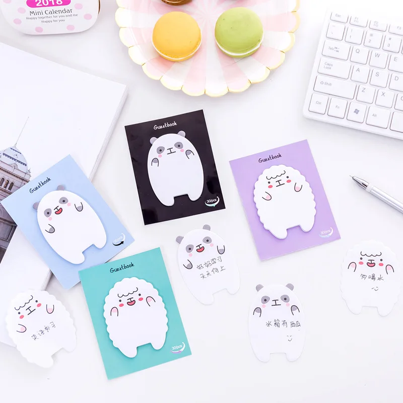1 шт. детский блокнот для заметок в виде ягненка и медведя|paper sticky notes|sticky notesmemo pad |