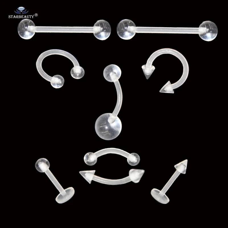 3 pcs/lot Clear Acrylic Fake Nose Ring Septum Belly Ring Earrings Lip Labret Piercing Helix Piercing Tragus Barbell Tongue Rings
3 pcs/lot Clear Acrylic Fake Nose Ring Septum Belly Ring Earrings Lip Labret Piercing Helix Piercing Tragus Barbell Tongue Rings