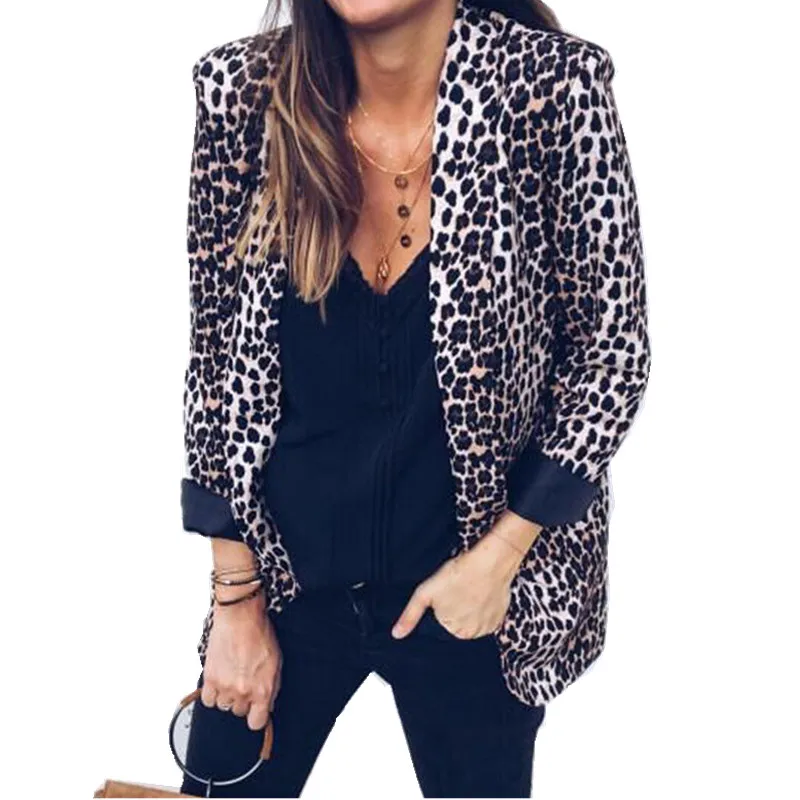 Women Blazer Sexy Womens Blazers Long Sleeve Leopard Print Clothes Ladies Coats Cardigan Tops Office Lady Blazer Female Jacket
Women Blazer Sexy Womens Blazers Long Sleeve Leopard Print Clothes Ladies Coats Cardigan Tops Office Lady Blazer Female Jacket