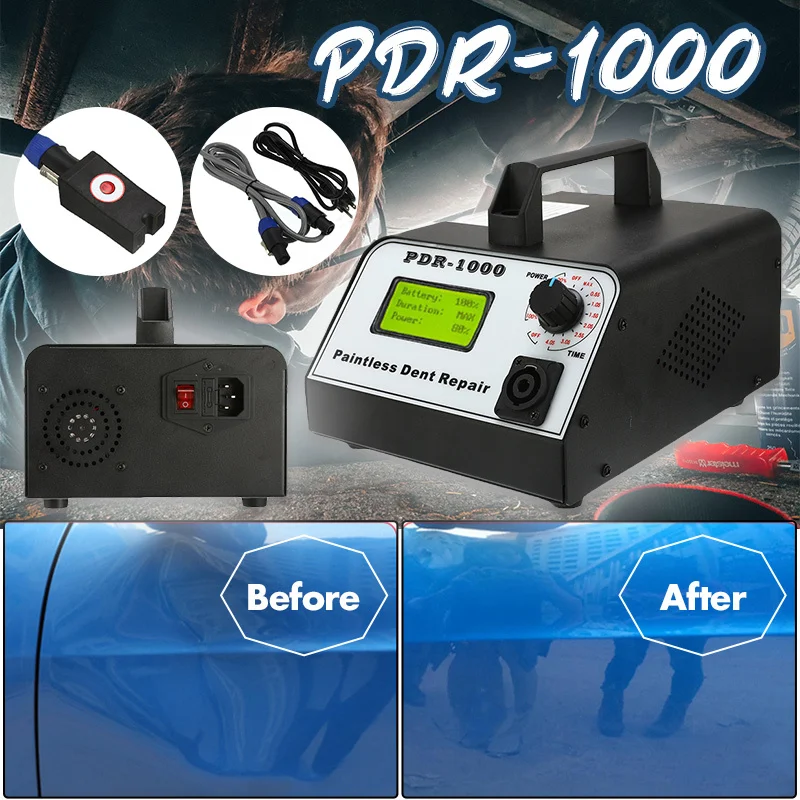 PDR1000 Sheet Metal Removal Repair Tool Set 110V/220V 1000W Induction Heater Hot Box For Car Body Paintless Dent Repair
PDR1000 Sheet Metal Removal Repair Tool Set 110V/220V 1000W Induction Heater Hot Box For Car Body Paintless Dent Repair