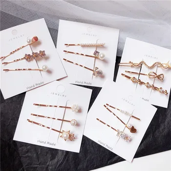 Korea Fashion stars pearls Hair Clip Barrettes for Women Girls Pearl Flowers Hair clips Hairpins Hair Accessories set wholesale
Korea Fashion stars pearls Hair Clip Barrettes for Women Girls Pearl Flowers Hair clips Hairpins Hair Accessories set wholesale