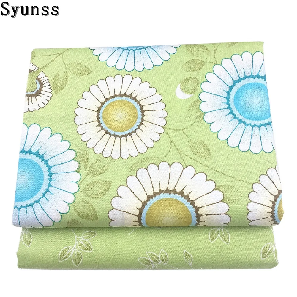 Syunss Green Floral Printed Twill Cotton Fabric DIY Handmade Sewing Patchwork Baby Cloth Bedding Textile Quilting Tilda Tissus
Syunss Green Floral Printed Twill Cotton Fabric DIY Handmade Sewing Patchwork Baby Cloth Bedding Textile Quilting Tilda Tissus