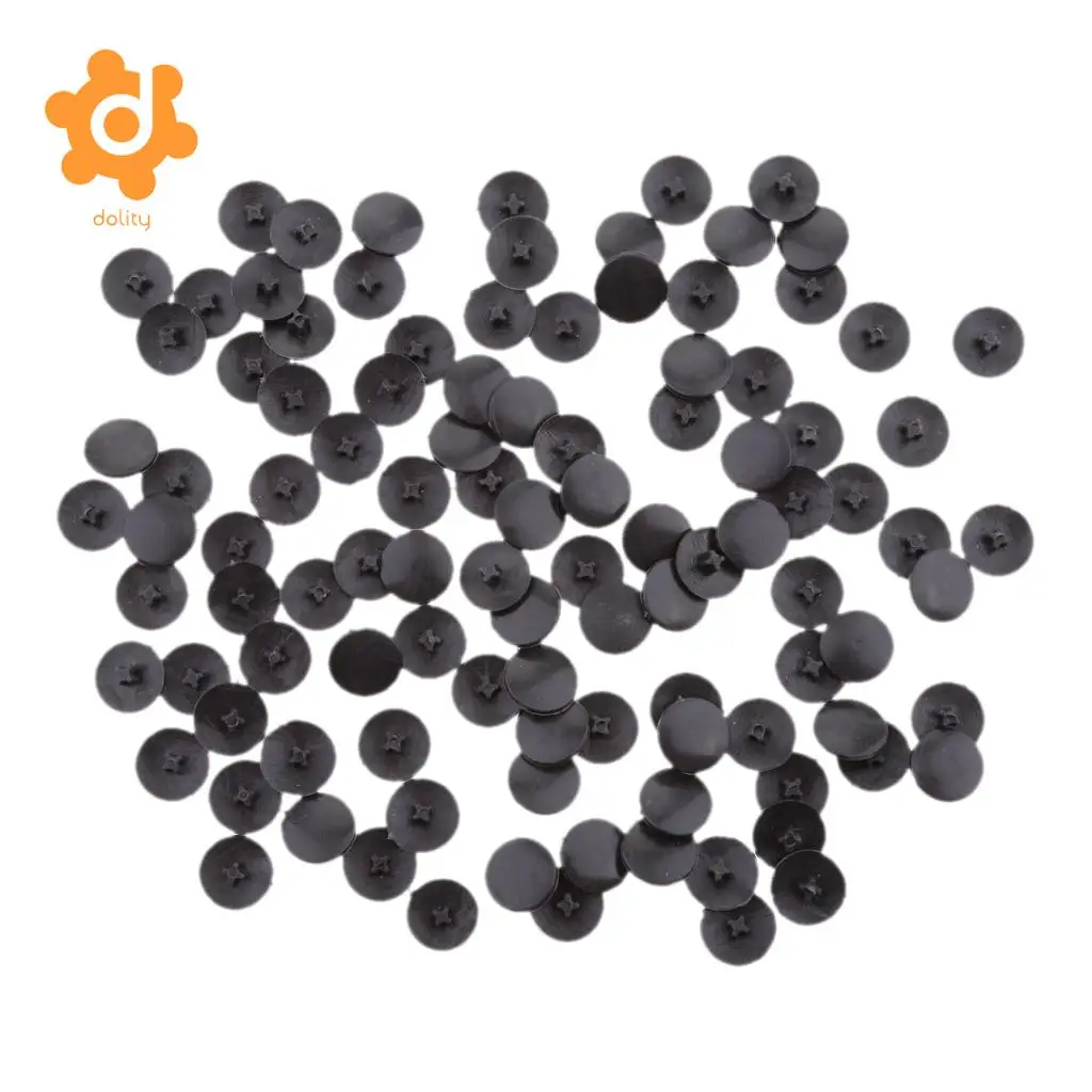 200pcs New Cross Screw Cover Caps Washer Flip Tops Self-tapping Beige+Black
