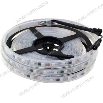 WS2811 smd 5050 RGB LED Strip 60leds/m 20 IC 5m 12V flexible light ribbon tape Waterproof IP67 ambilight tv outdoor decoration
WS2811 smd 5050 RGB LED Strip 60leds/m 20 IC 5m 12V flexible light ribbon tape Waterproof IP67 ambilight tv outdoor decoration