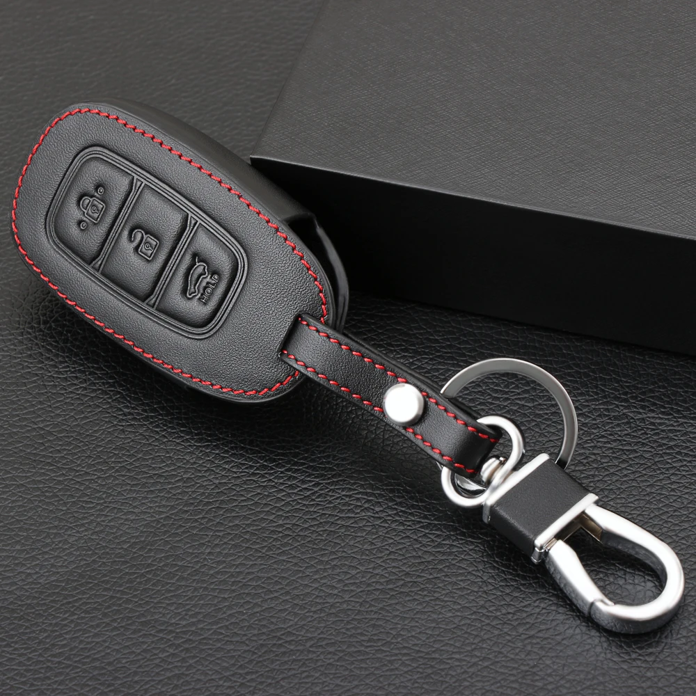 Genuine Leather Car Key Case For Hyundai i30 Ix35 Solaris Azera Elantra Grandeur Ig Accent Santa Fe Palisade 2017 2018 2019
Genuine Leather Car Key Case For Hyundai i30 Ix35 Solaris Azera Elantra Grandeur Ig Accent Santa Fe Palisade 2017 2018 2019