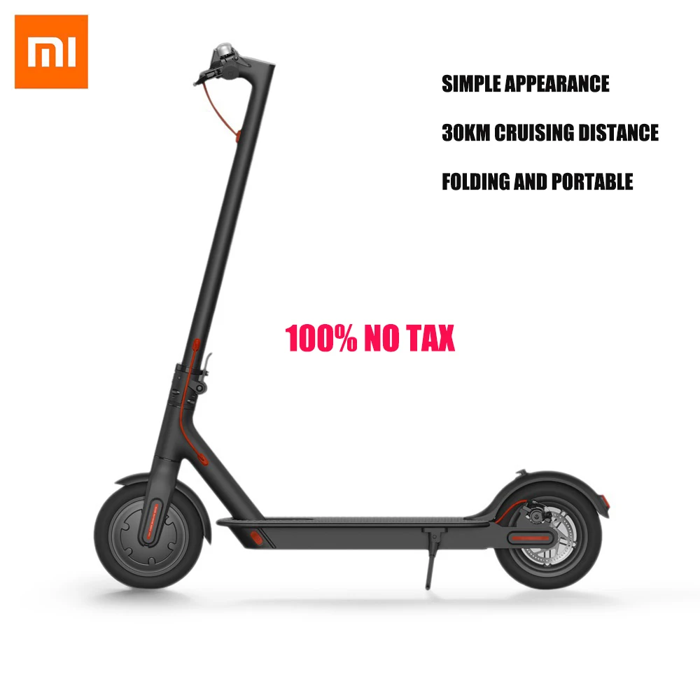 

No tax Original Xiaomi M365 Folding Electric Scooter Smart Electric Skateboard Hoverboard Ultralight 30KM Mileage 2 Wheels