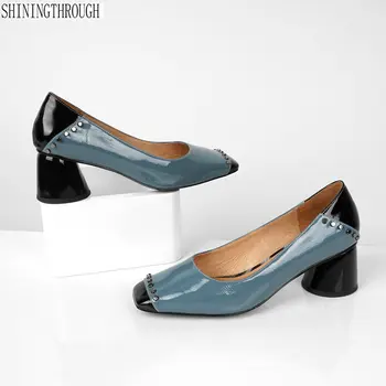 Women pumps Spring autumn Genuine Leather High-Heeled Shoes Square Toe Single Shoes High Heels
Women pumps Spring autumn Genuine Leather High-Heeled Shoes Square Toe Single Shoes High Heels