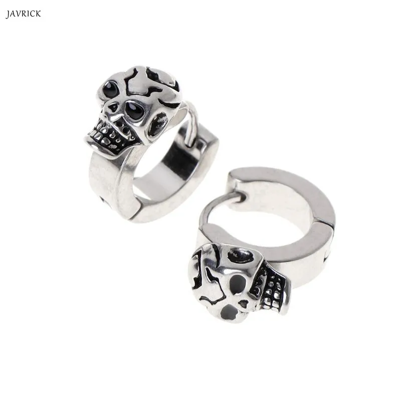 1 Pair Men Women Charms Earrings Ear Stud Reggae Fashion Cool Skull Head Jewelry Gifts Stainless Steel Silver Exquisite Carved
1 Pair Men Women Charms Earrings Ear Stud Reggae Fashion Cool Skull Head Jewelry Gifts Stainless Steel Silver Exquisite Carved