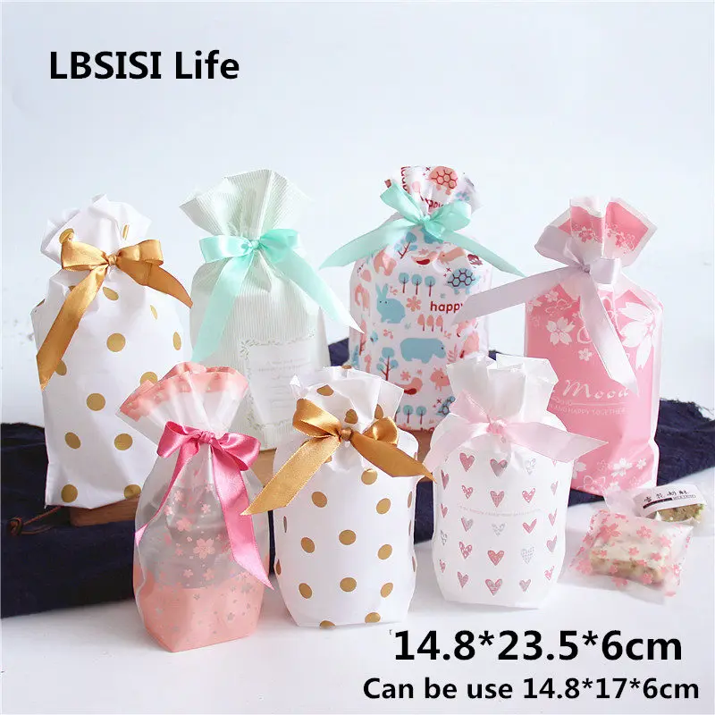 LBSISI Life 50/100pcs Dot Heart Candy Christmas Plastic Drawstring Bag Cookie Snack Birthday Party Wedding Decor Gift Bags
LBSISI Life 50/100pcs Dot Heart Candy Christmas Plastic Drawstring Bag Cookie Snack Birthday Party Wedding Decor Gift Bags