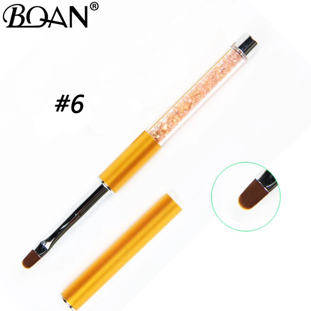 BQAN 1 PCS #6 Crystal Handle Nail Art Gel Brush Nail Art Gel Brush Pen With Cap Nail Art Manicure Tools for UV Gel Nail Polish
BQAN 1 PCS #6 Crystal Handle Nail Art Gel Brush Nail Art Gel Brush Pen With Cap Nail Art Manicure Tools for UV Gel Nail Polish